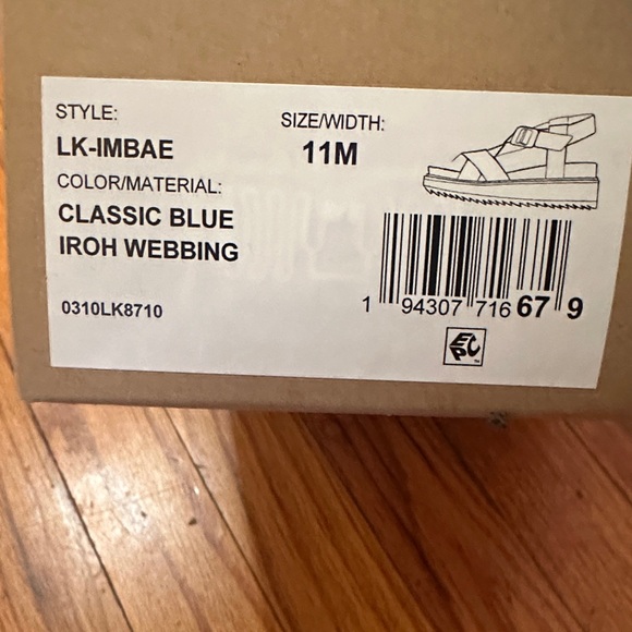 Lucky Brand Imbae Classic Blue Iroh Webbing Sandals - SZ 11M - NIB - Picture 2 of 3